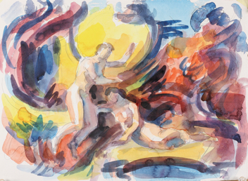 untitled; watercolor, 30 x 42 cm, 2018