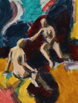 untitled; oil on canvas board, 24 x 18 cm, 2017